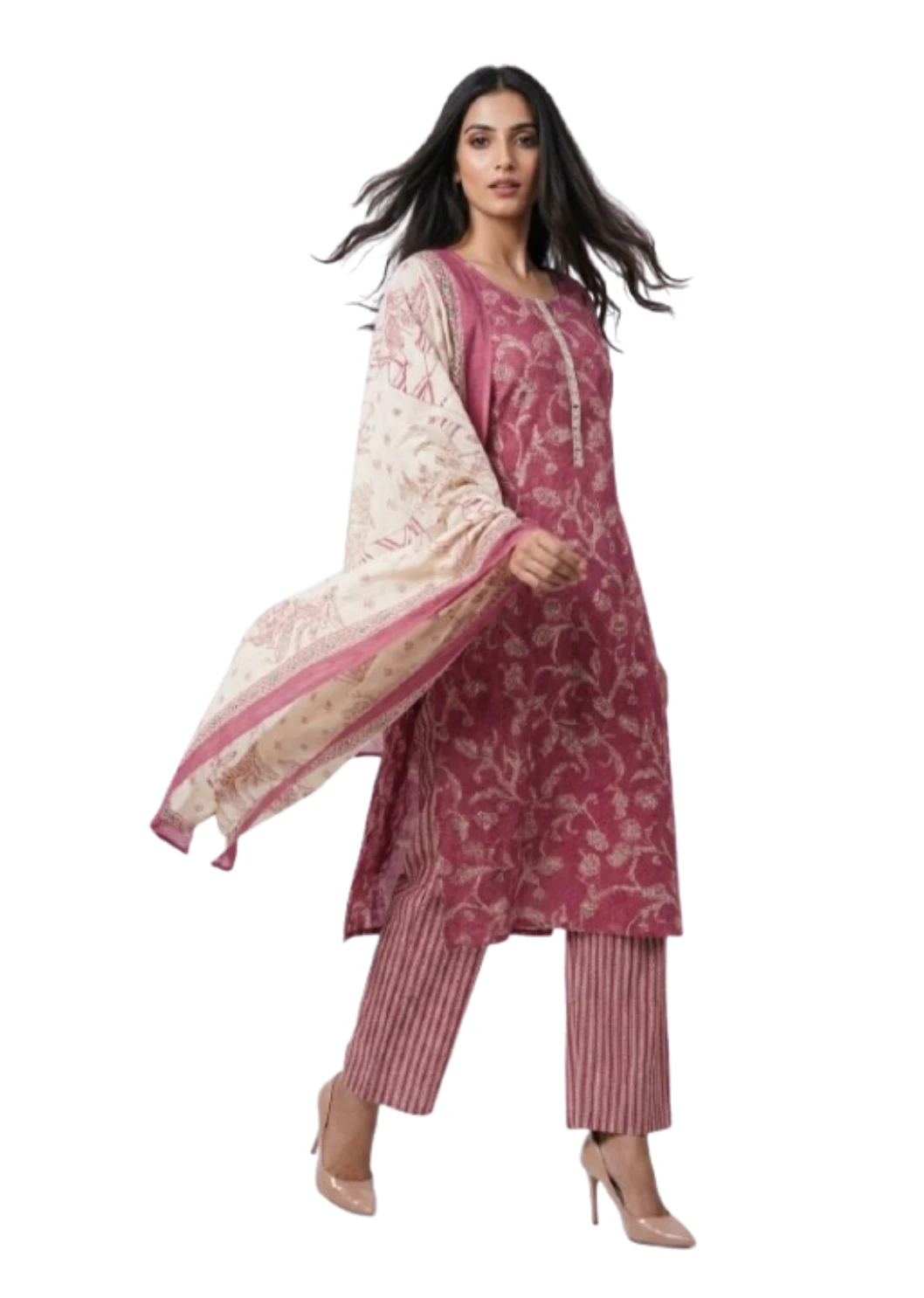 Kurti Pant And Dupatta set