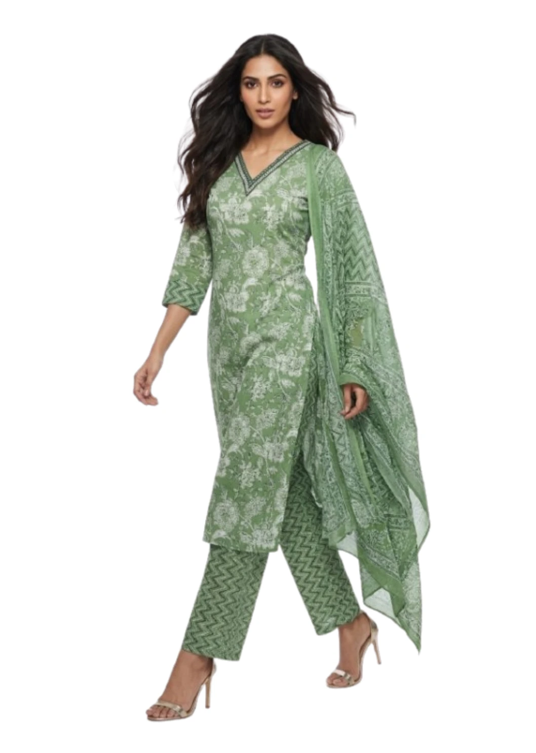 Kurti Pant And Dupatta set