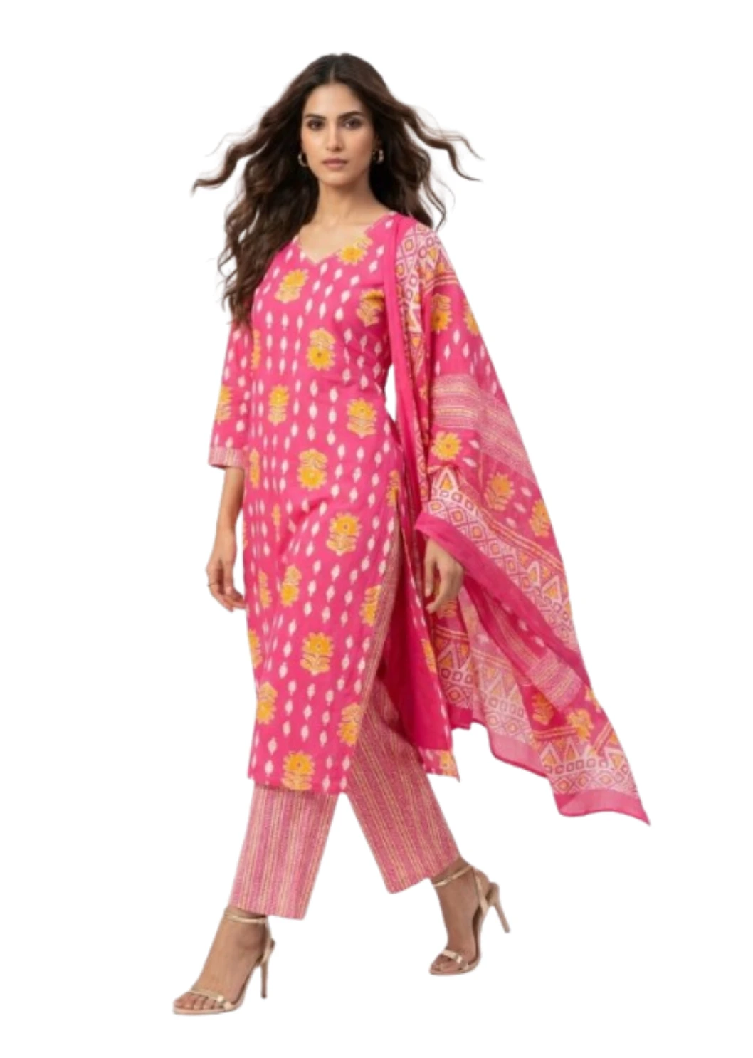 Kurti Pant And Dupatta set